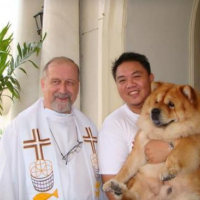 me, my dad and priest who blessed me :)