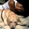 My little princess, AIYA with our baby lab, ARIES