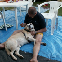 Moi et mon maitre en vacances
