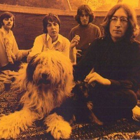 Marth' with The Beatles in Paul's home - 08/28/1968.