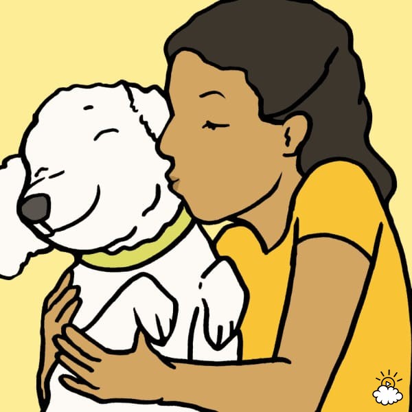 Illustration de l'article : 8 bonnes raisons de laisser votre chien vous lécher le visage