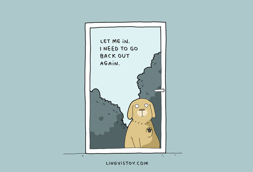 Illustration de l'article : 10 illustrations pour vous donner une idée sur la cohabitation entre homme et chien