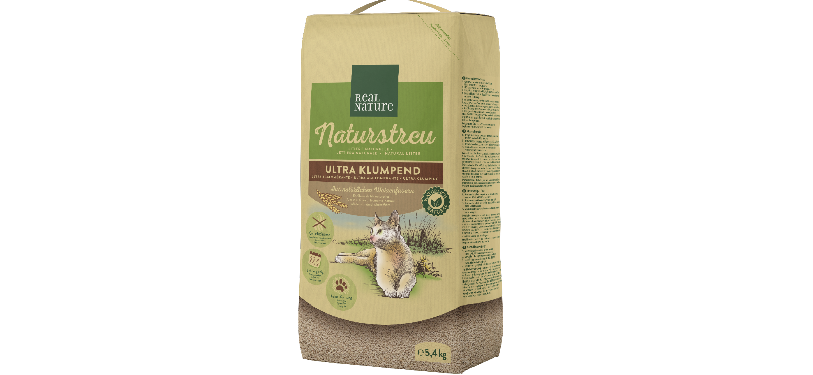 La Litiere Pour Chat Real Nature 100 Naturelle De Maxi Zoo A Ete Elue Produit De L Annee 21