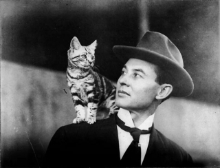 Illustration de l'article : 20 photos en noir et blanc de célébrités en compagnie de chats