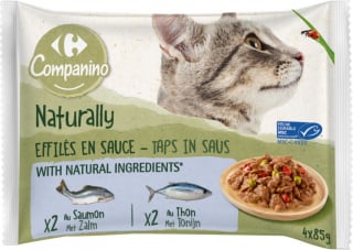 Illustration de l'article : Carrefour lance Companino : une alimentation pour chiens et chats de qualité et à prix accessible