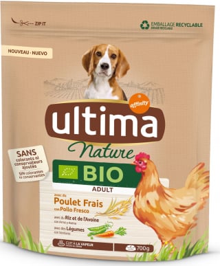 Illustration de l'article : Ultima lance de nouvelles croquettes bio pour chiens et chats et renouvelle sa gamme Nature