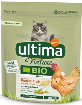 Illustration de l'article : Ultima lance de nouvelles croquettes bio pour chiens et chats et renouvelle sa gamme Nature