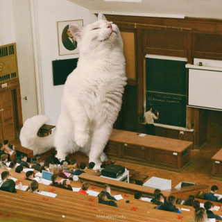 Illustration de l'article : 20 photos surréalistes de chats voyant la vie en grand 