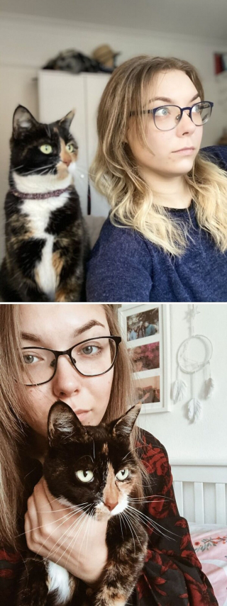 Illustration de l'article : Tel chat, tel maître : 20 photos déconcertantes montrant la similitude entre les félins et leurs humains
