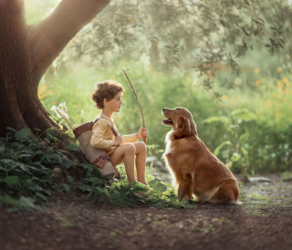 Illustration de l'article : 17 photos illustrant les douces aventures d'un garçon et de son Golden Retriever