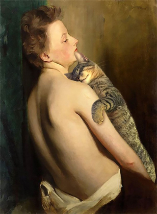 Illustration de l'article : 20 chats qui se sont incrustés dans des tableaux célèbres
