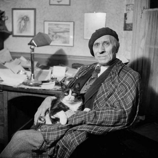 Illustration de l'article : 18 photos de vedettes en compagnie de leurs chats, des portraits chargés d'histoire