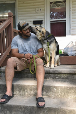 Illustration de l'article : Un chien d'assistance rencontre son ami pour la vie, un ancien militaire, grâce à une association
