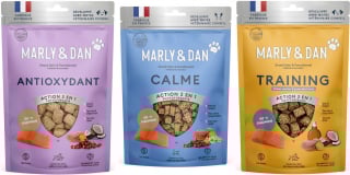 Illustration de l'article : Faire plaisir à son animal autrement : Marly & Dan lance sa nouvelle gamme de snacks naturels, savoureux et fonctionnels pour chiens et chats