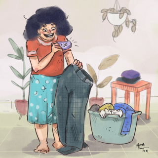 Illustration de l'article : 15 dessins illustrant avec poésie et humour ce qu'était la vie avec un chat pendant le confinement