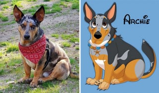 Illustration de l'article : 20 photos d'animaux transformés en personnages Disney par une artiste pleine de talent et de créativité