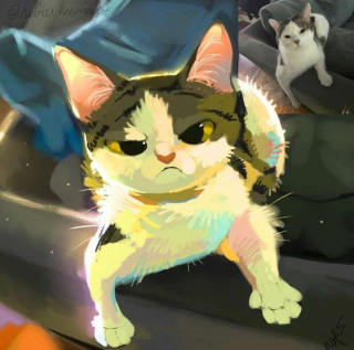 Illustration de l'article : 20 portraits de chats et de chiens "cartoonisés" par un artiste à la créativité débordante