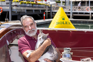 Illustration de l'article : Ce chat s'apprête à entrer dans l'histoire des courses nautiques en prenant part à une célèbre régate de 1200 km