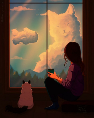 Illustration de l'article : 20 illustrations d'une artiste racontant les aventures drôles et touchantes de son chat