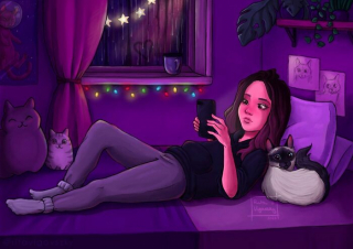 Illustration de l'article : 20 illustrations d'une artiste racontant les aventures drôles et touchantes de son chat