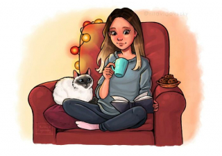 Illustration de l'article : 20 illustrations d'une artiste racontant les aventures drôles et touchantes de son chat