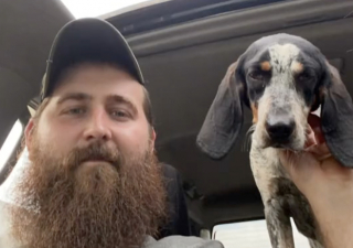 Illustration de l'article : Exactement un an après la perte de son animal bien-aimé, un homme endeuillé sauve un chien de l’errance et retrouve sa joie de vivre (vidéo)