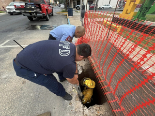 Illustration de l'article : "L'homme à chats" de la caserne des pompiers portant secours à un chaton en détresse devient source d'inspiration pour une fillette assistant au sauvetage