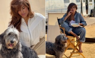 Illustration de l'article : Eva Mendes dévoile les réactions opposées de ses 2 chiens adoptés lorsque les caméras s’invitent dans leur quotidien