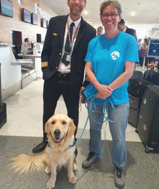 Illustration de l'article : Le premier chien d’assistance judiciaire en Outre-Mer arrive en Polynésie pour apaiser les victimes et les aider à s'exprimer