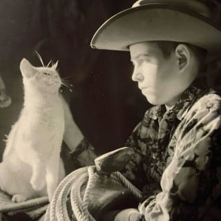 Illustration de l'article : 18 photos anciennes dont le héros est toujours un chat