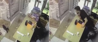 Illustration de l'article : "Je n’ai pas pu m’empêcher de rire" s'amuse un commerçant croyant assister à un phénomène paranormal alors qu'un chat en est la cause (vidéo)