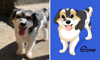 Illustration de l'article : 12 œuvres artistiques transformant littéralement des chiens et des chats en portraits animés