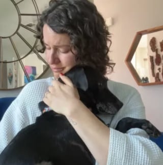 Illustration de l'article : Cette mère d’accueil découvre la raison pour laquelle son protégé à trois pattes est couvert de cicatrices et partage sa peine dans une vidéo