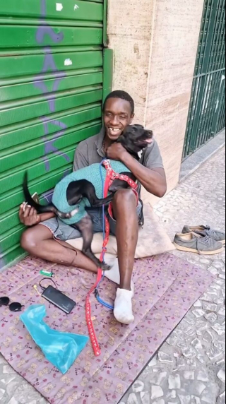 Illustration de l'article : 14 photos montrant le quotidien de chiens des rues et de leurs maîtres sans-abri