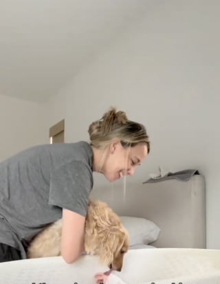Illustration de l'article : Très épris du bébé de ses propriétaires, ce gentil chien lui offre tous les matins un objet cher à son coeur (vidéo)