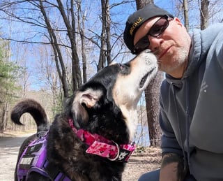 Illustration de l'article : Un homme au grand coeur fait tout pour sortir cette chienne incomprise du refuge, allant jusqu’à acheter une maison