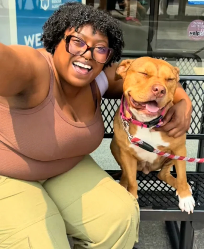 Illustration de l'article : Cette chienne trouve enfin son foyer pour la vie et dit au revoir à ses bienfaiteurs après avoir passé plus de 240 jours au refuge (vidéo)