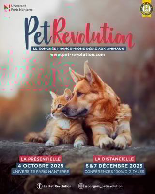 Illustration de l'article : La Pet Revolution, le congrès interdisciplinaire consacré au bien-être des animaux de compagnie, revient les 4 octobre, 6 et 7 décembre 2025 pour sa 6e édition