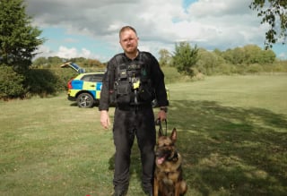 Illustration de l'article : Un tout nouveau duo policier et chien déjà très soudé résout une affaire dès son premier jour 