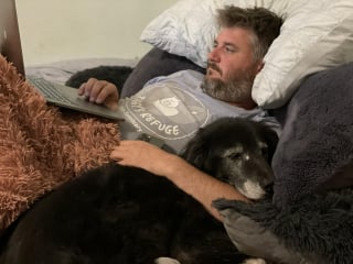Illustration de l'article : Introuvable depuis des heures, un chien sénior prisonnier de la boue est secouru in extremis par sa famille (vidéo)