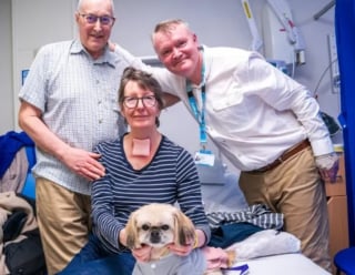 Illustration de l'article : Gr&acirc;ce &agrave; une chienne de th&eacute;rapie, une femme prononce enfin ses premiers mots depuis sa crise cardiaque survenue en pleine croisi&egrave;re