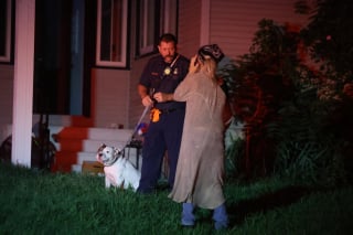 Illustration de l'article : Séparé de sa propriétaire par un incendie, ce chien la retrouve sain et sauf grâce aux pompiers