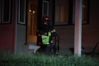 Illustration de l'article : Séparé de sa propriétaire par un incendie, ce chien la retrouve sain et sauf grâce aux pompiers