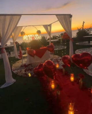 Illustration de l'article : Un homme prépare sa demande romantique au coucher du soleil, mais un chat errant s'invite pour réclamer des caresses (vidéo)