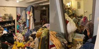 Illustration de l'article : Lors d&rsquo;une expulsion, des b&eacute;n&eacute;voles fouillent un appartement satur&eacute; de d&eacute;chets &agrave; la recherche de chats invisibles &agrave; secourir