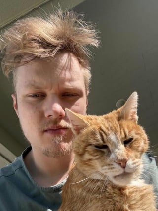 Illustration de l'article : 10 photos de chats roux assortis à leur adoptant