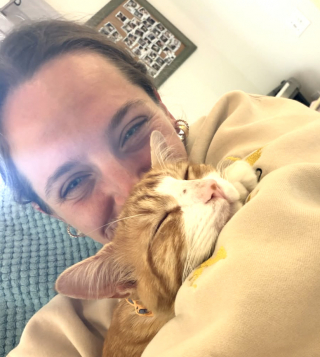 Illustration de l'article : Ce chat errant en qu&ecirc;te d&rsquo;affection d&eacute;cide de choisir une famille dans la rue et trouve enfin un foyer (vid&eacute;o)