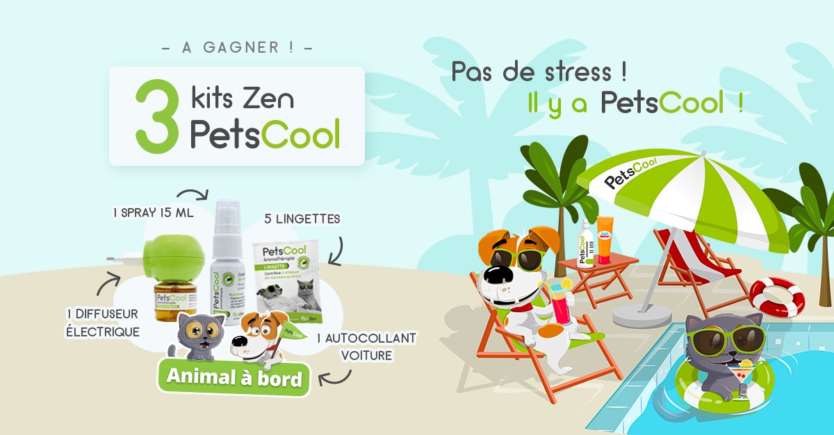 Jeu concours PetsCool du 20 juin au 03 juillet 2022