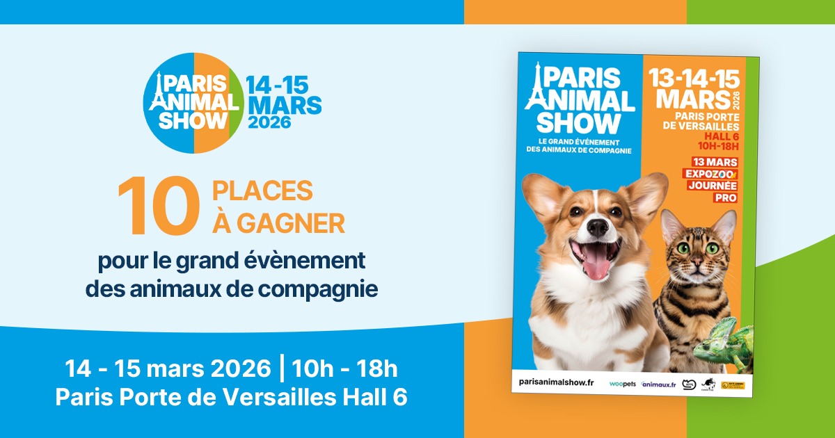 Jeu concours Paris Animal Show du 23 février au 12 mars 2026
