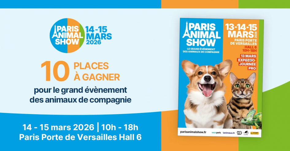 Jeu concours Paris Animal Show du 23 f&eacute;vrier au 12 mars 2026